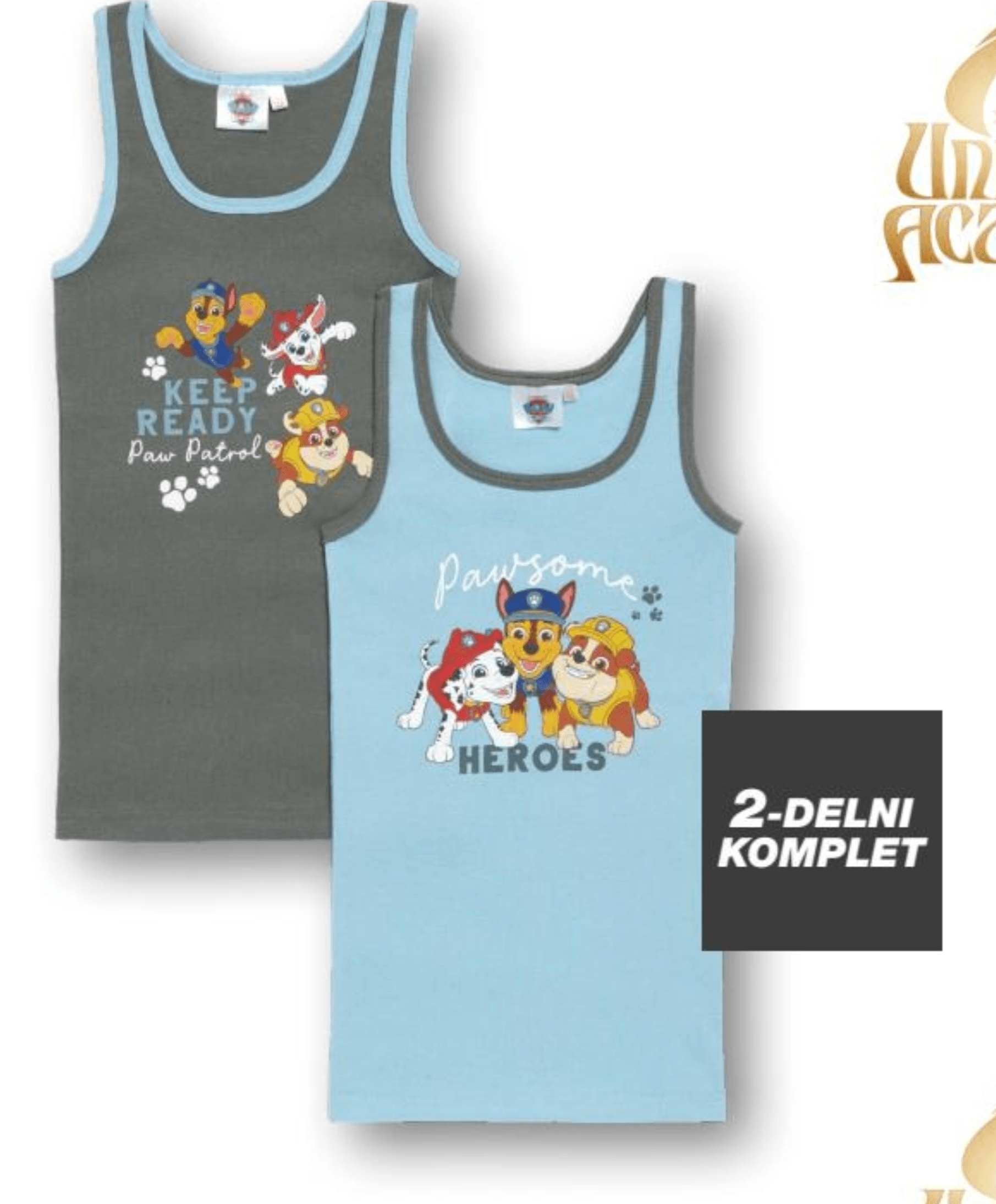 Otroške spodnje majice 2-DELNI KOMPLET