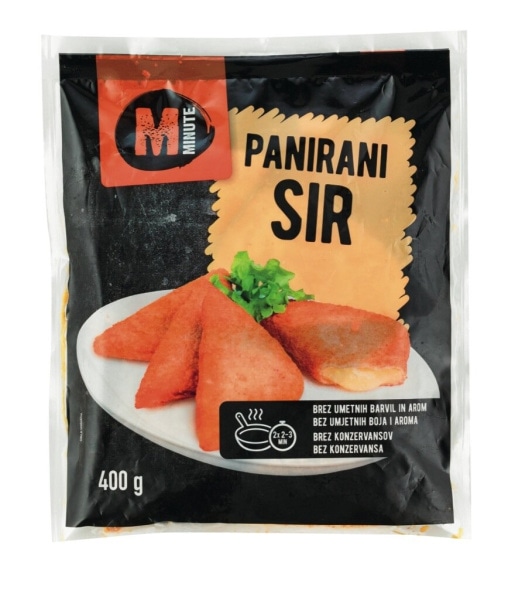Paniran sir Minute Mercator 400 g - Akcija v trgovini Mercator