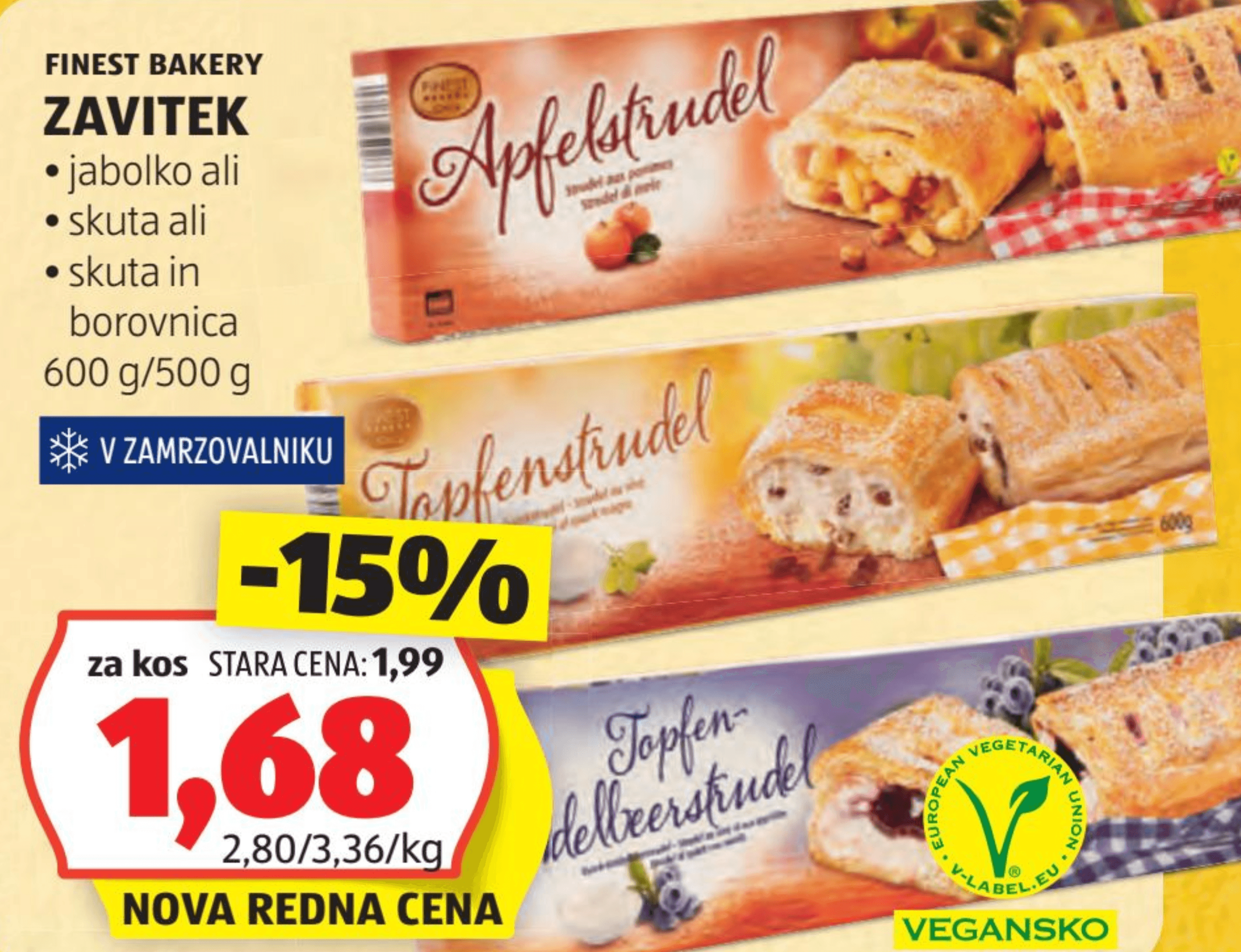 Finest Bakery Zavitek 600 g/500 g