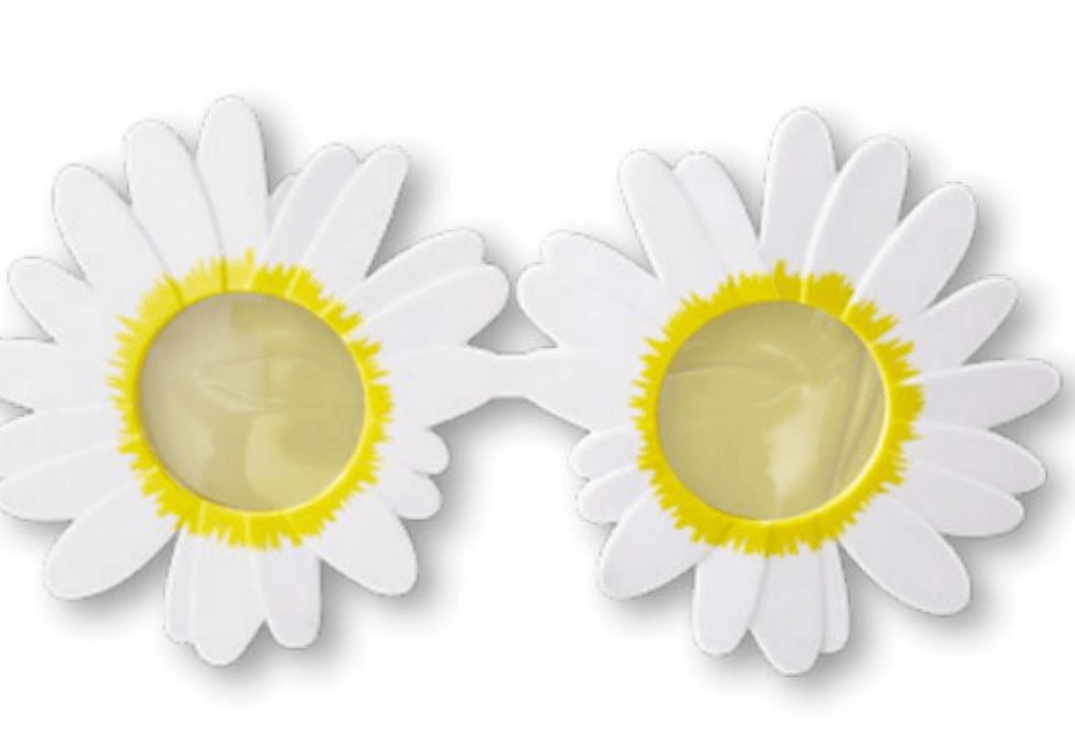 Očala za zabavo roža - Akcija v trgovini Tedi