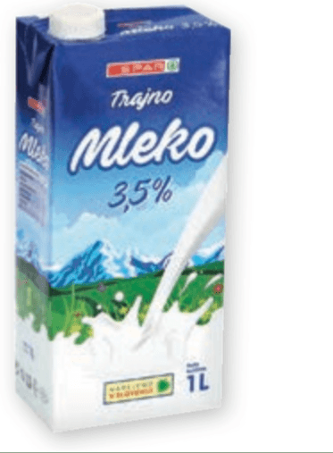 Trajno mleko 1 l - Akcija v trgovini Spar