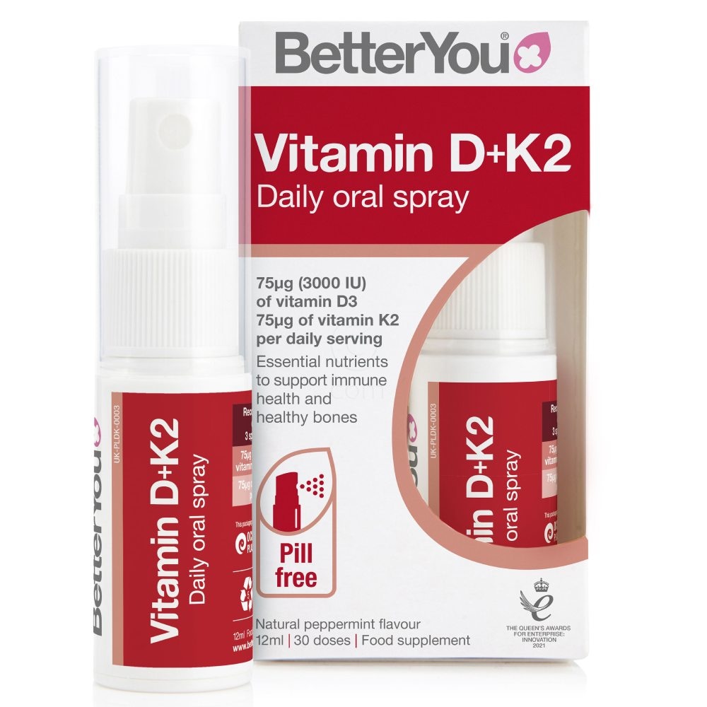 BetterYou D3+K2 v pršilu prehransko dopolnilo 12 ml