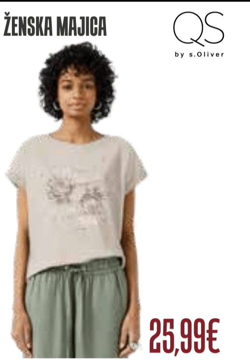 QS by s.Oliver Ženska majica - Akcija v trgovini Jager