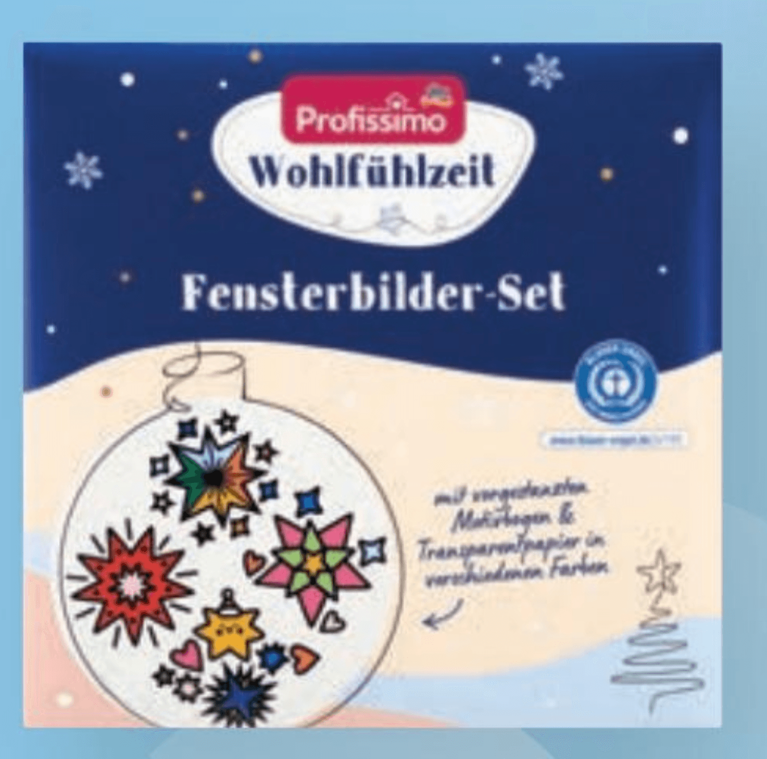 Profissimo Wohlfühlzeit set za ustvarjanje okenskih okraskov 24-delni