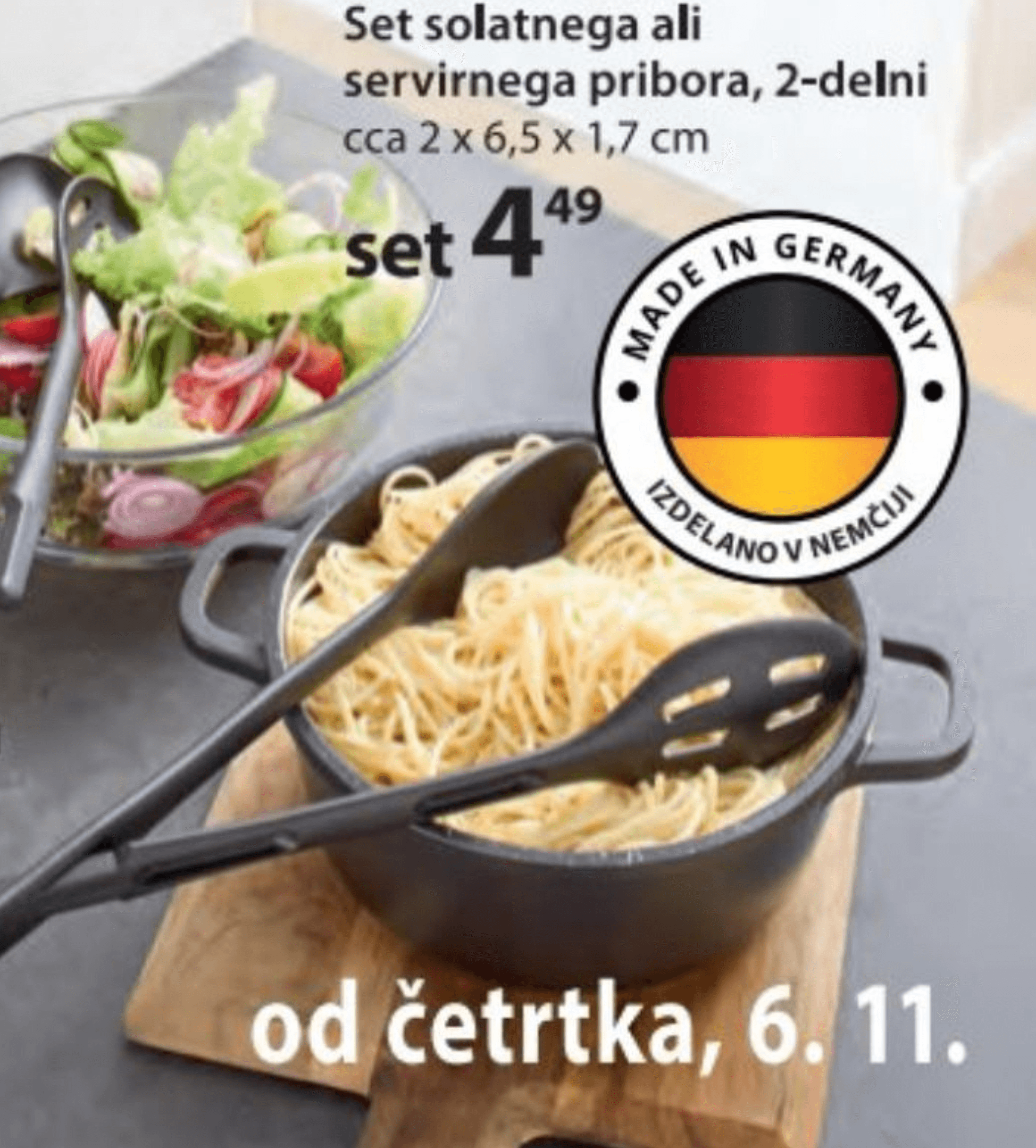 Set solatnega ali servirnega pribora 2-delni