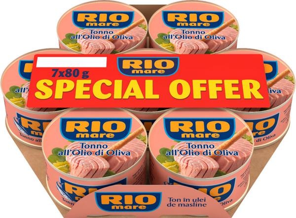 Rio Mare Tunina v oljčnem olju 7x 80 g