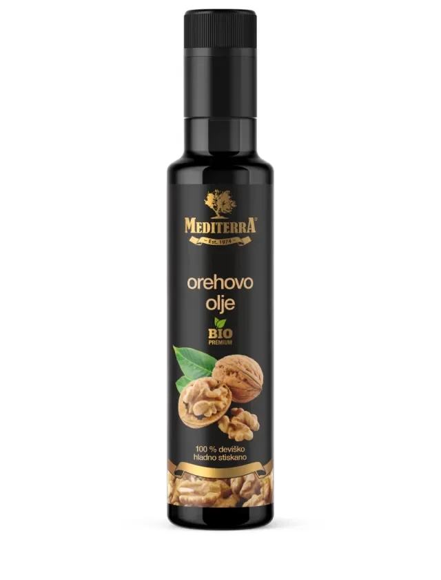 MEDITERRA bio 100% orehovo olje 230 ml