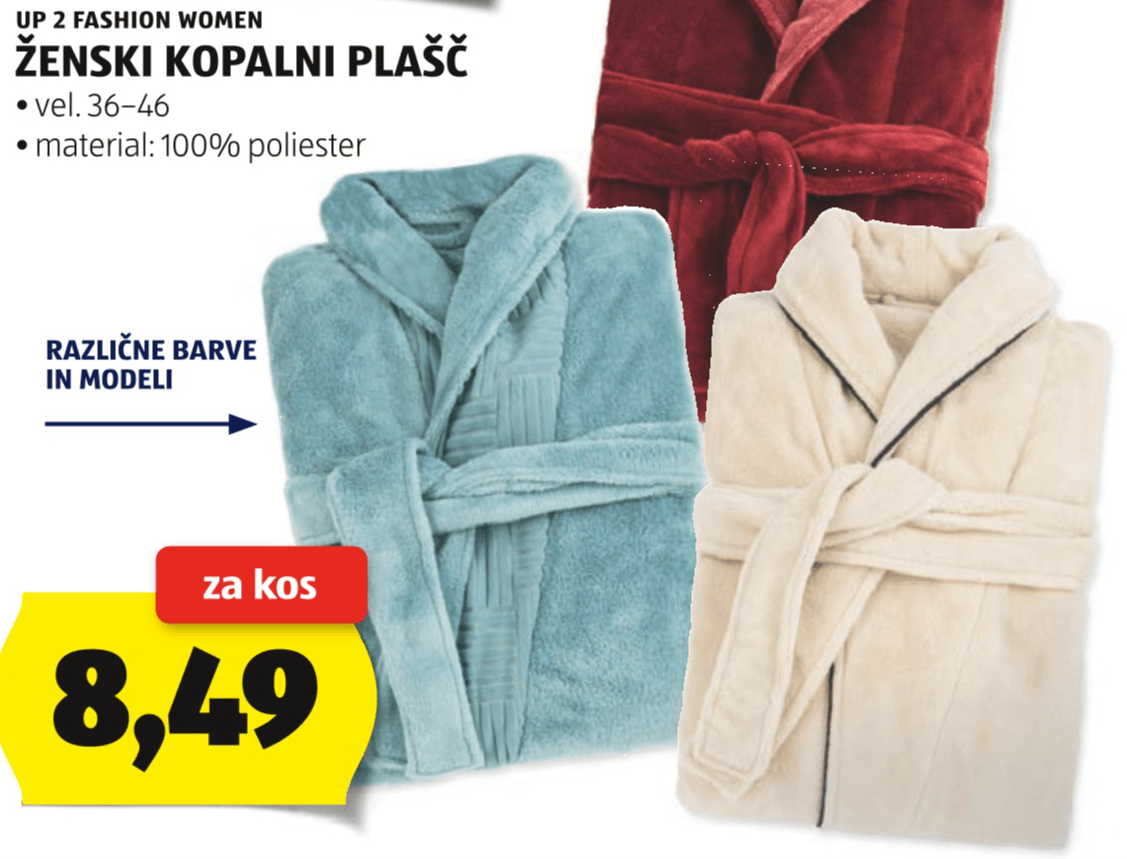 Ženski kopalni plašč