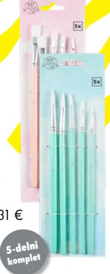 Čopiči 5-delni komplet DIY