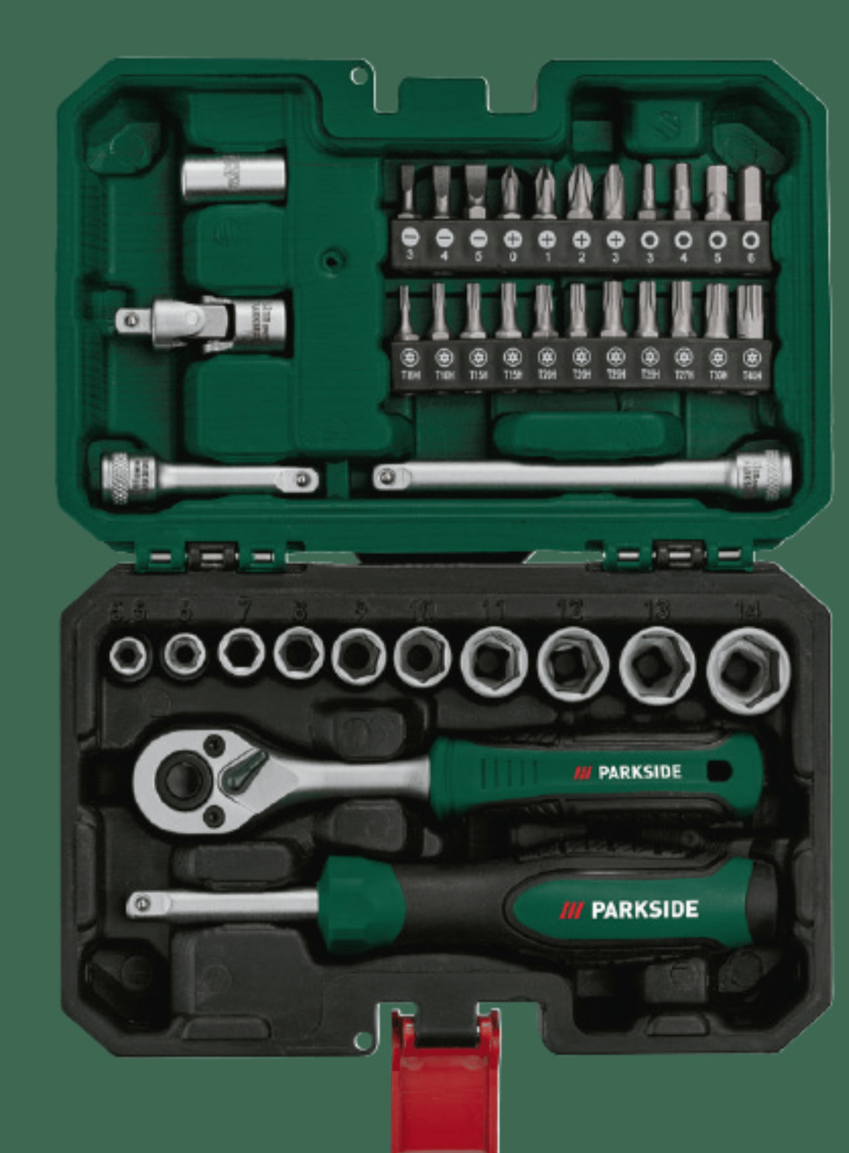 Parkside Komplet nasadnih ključev 39-delni
