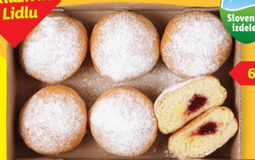 TVOJIH 5 MINUT Krofi z vanilijo in gozdnimi sadeži 6 x 60 g - Akcija v trgovini Lidl