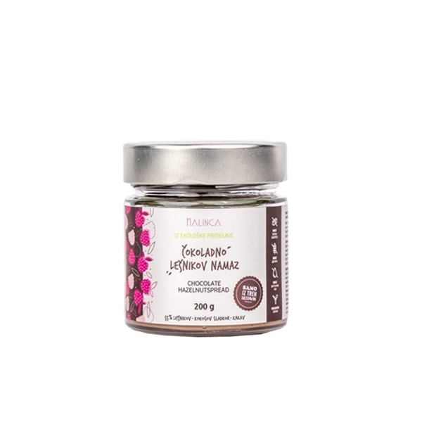 Čokoladno lešnikov namaz Malinca 200 g