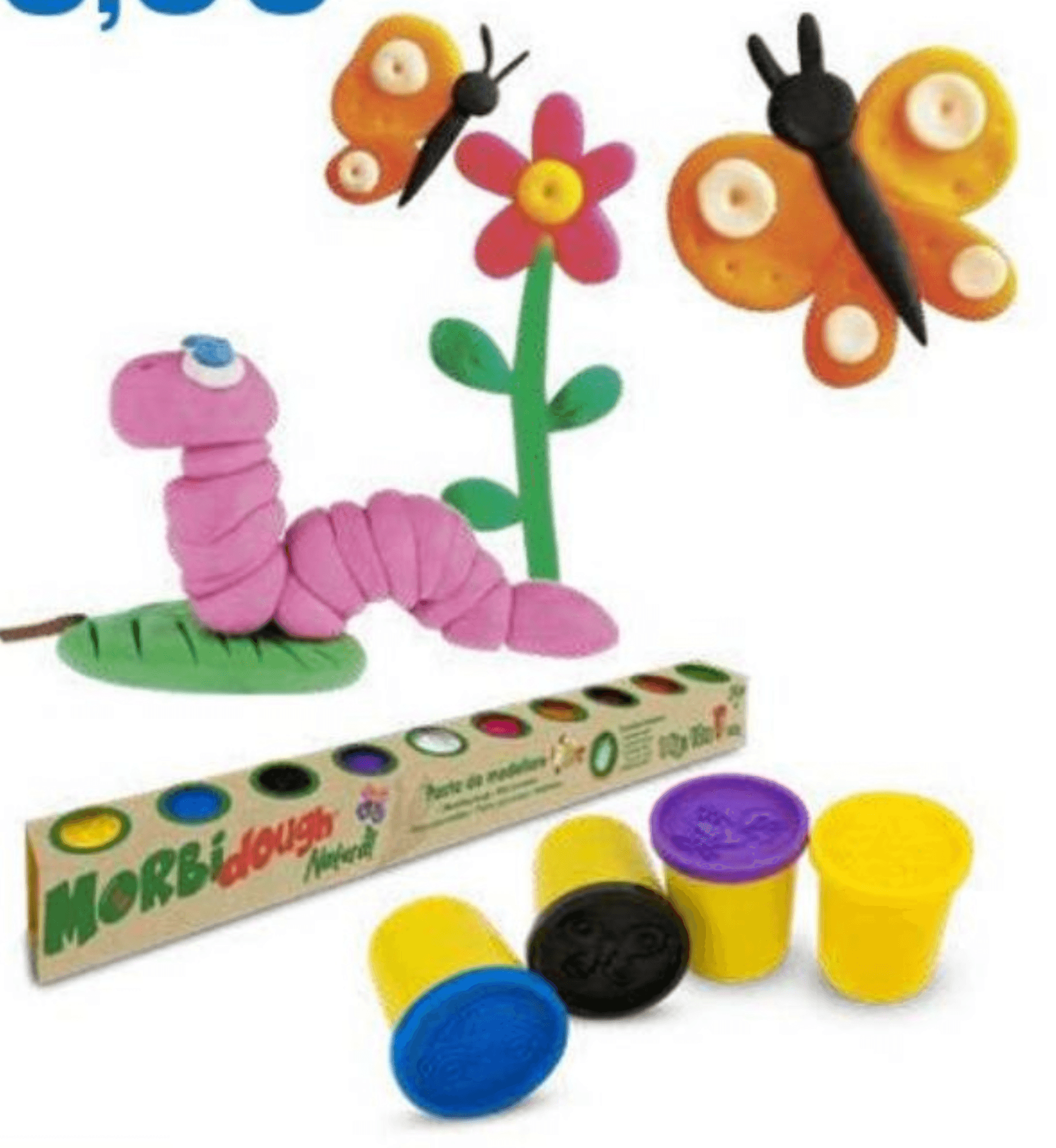 Komplet 10 lončkov plastelina