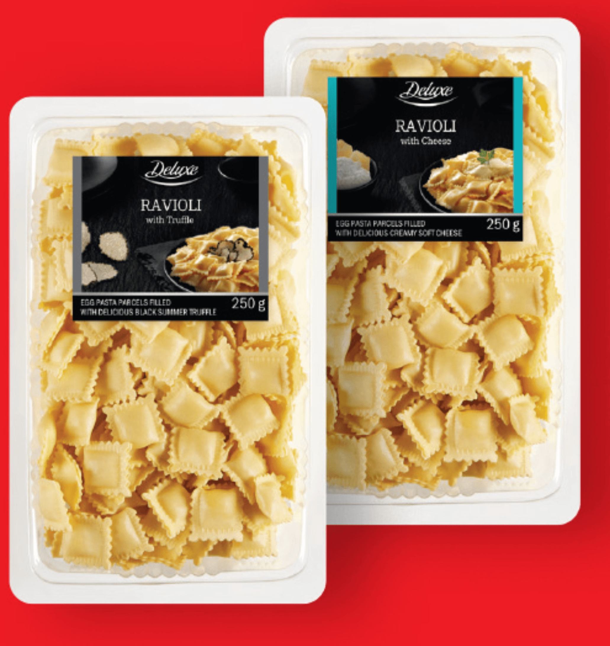 Deluxe Polnjeni sveži mali ravioli 250 g