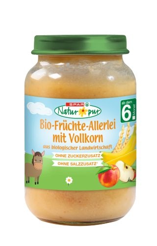Natur pur Bio sadna kašica Bio-Apfel & Banane 190 g ali 220 g
