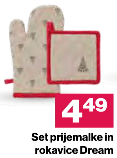 Set prijemalke in rokavice Dream