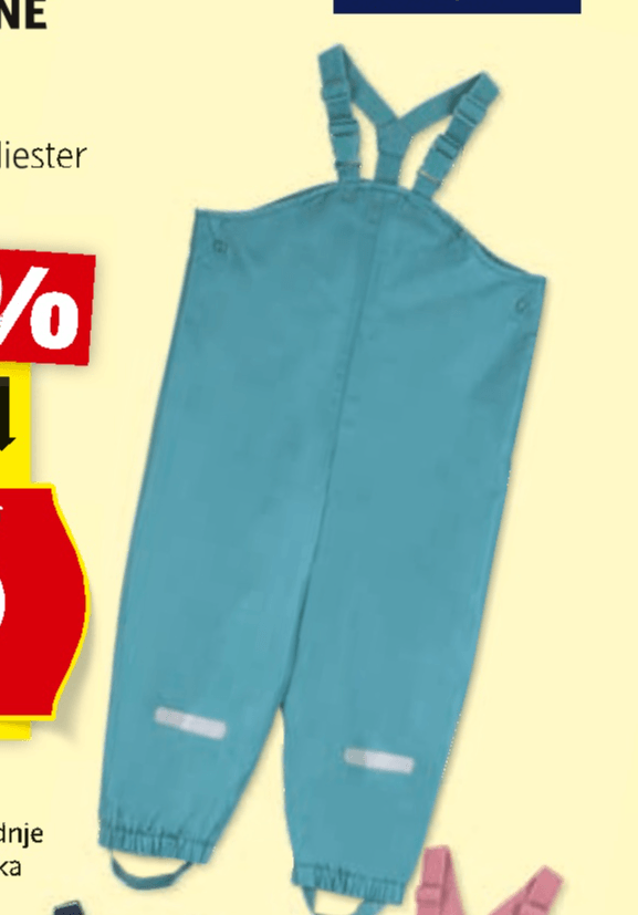 LILY & DAN Otroške dežne hlače - Akcija v trgovini Hofer