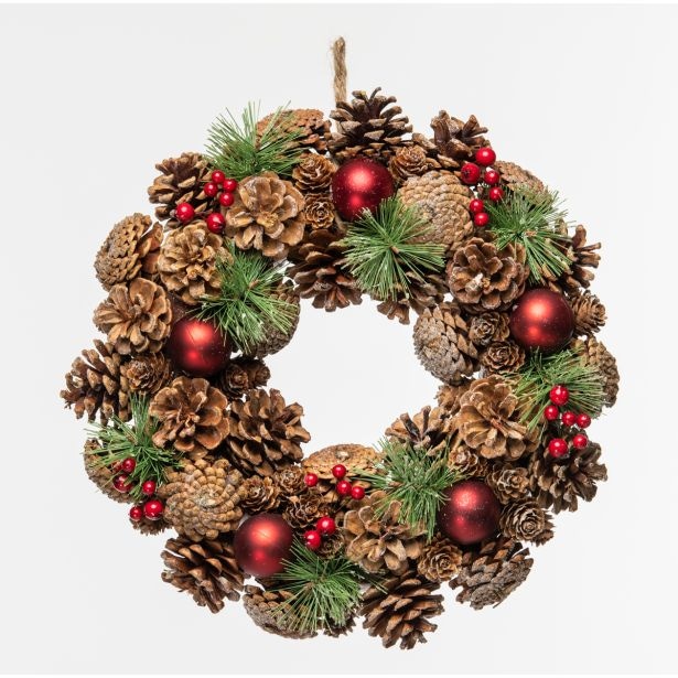 VENČEK RDEČE BARVE Ø 34 cm