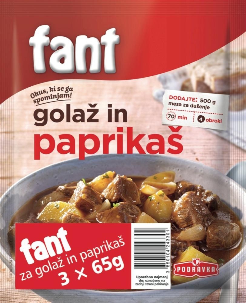 Fant Golaž & Paprikaš 3 x 65g Fant