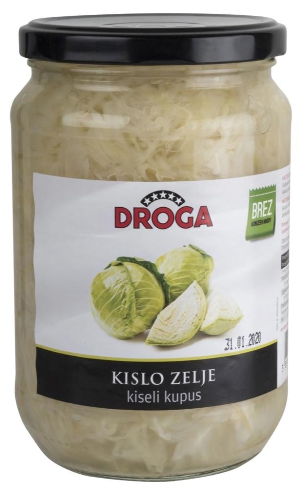 Kislo zelje 660 g Droga