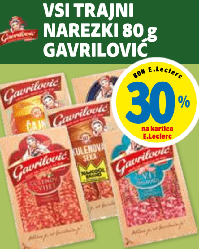 Vsi trajni narezki Gavrilović 80 g