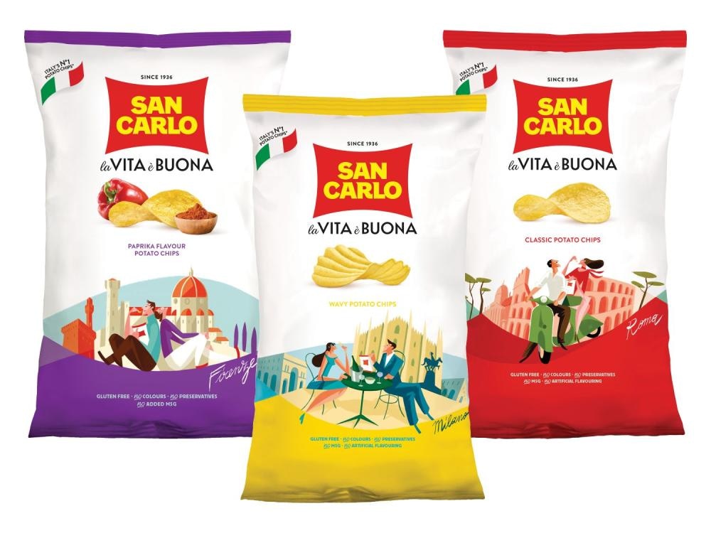 ČIPS SAN CARLO 180 g - Akcija v trgovini Spar