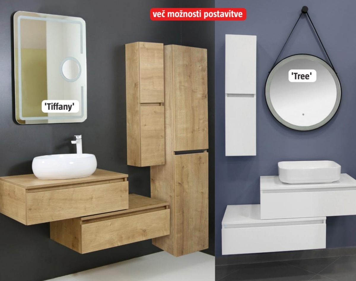 Ogledalo z LED osvetlitvijo 'Tiffany' - Akcija v trgovini Bauhaus