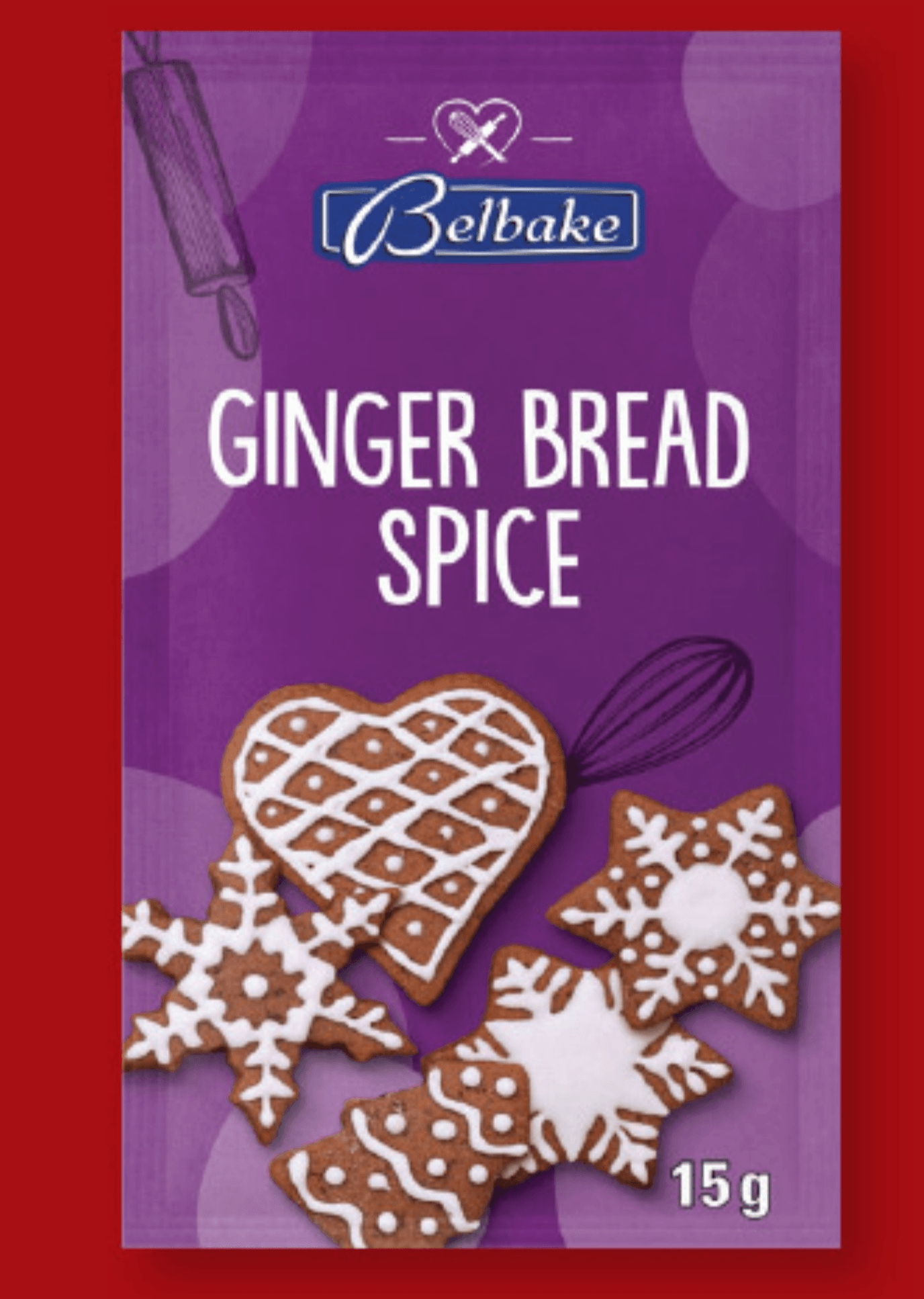 Belbake Začimba za medenjake 15 g Belbake