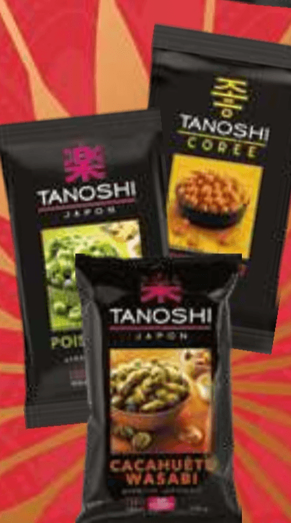 Grah ali arašidi v hrustljavi skorjici Tanoshi 100 g - Akcija v trgovini E.Leclerc