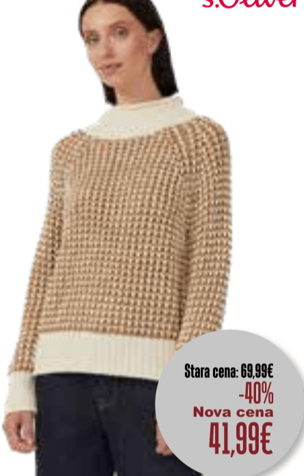 Ženski pulover s.Oliver - Akcija v trgovini Jager