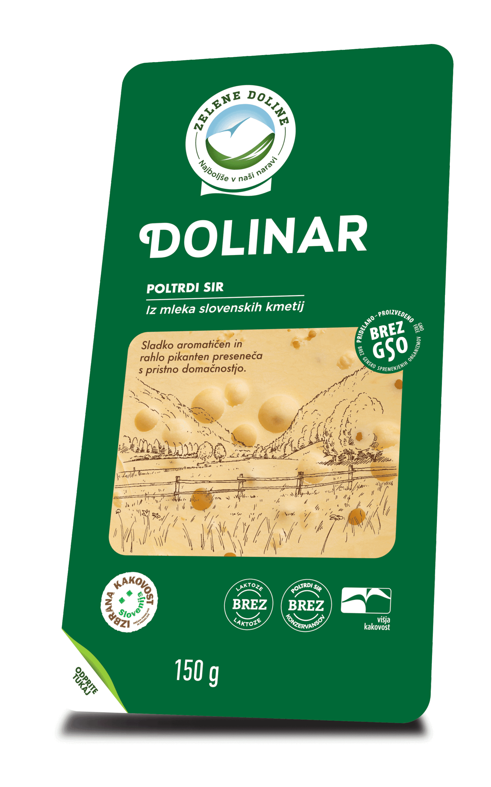 Sir rezine Zelene doline 160g