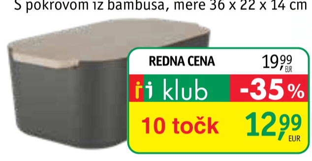 Posoda za kruh - Akcija v trgovini Jager