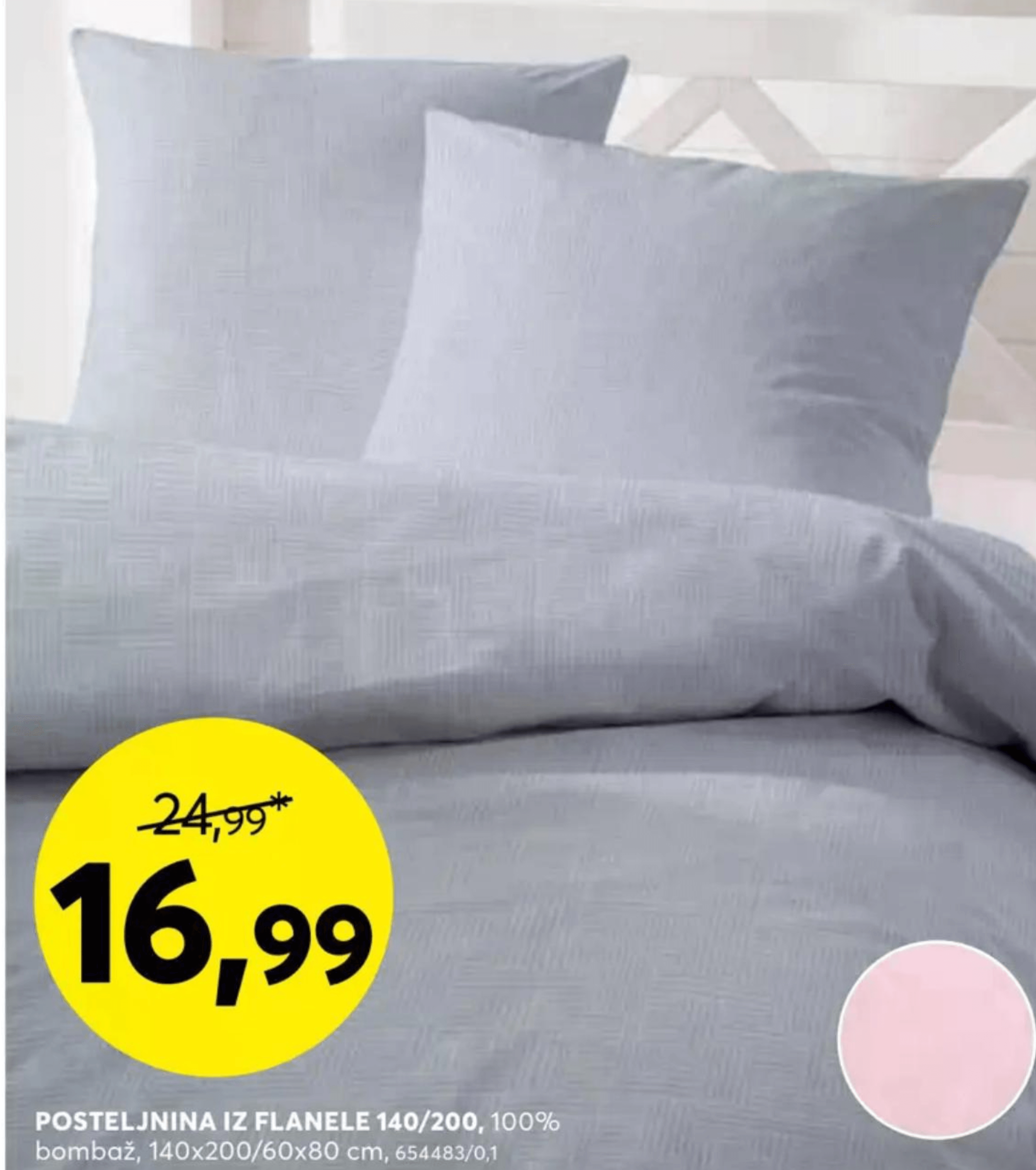 Posteljnina iz flanele 140x200/60x80 cm
