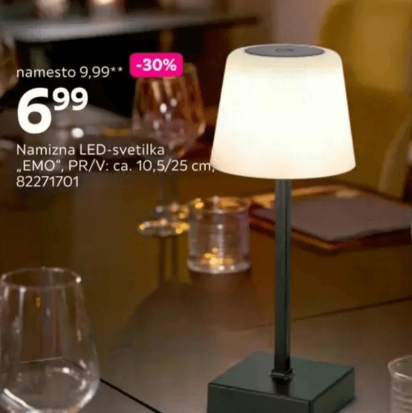 Namizna LED-svetilka „EMO"