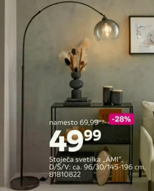 Stoječa svetilka „AMI"