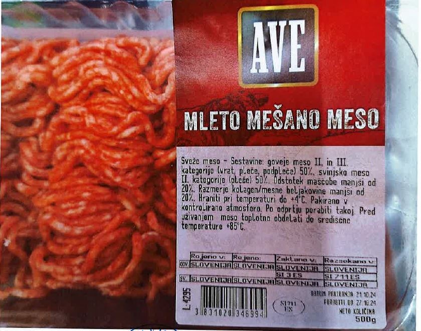 Mleto mešano meso 500 g
