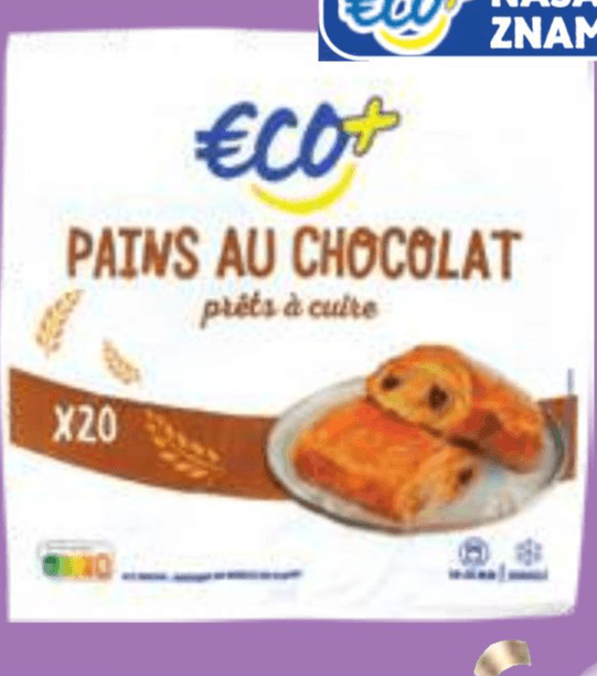 Pecivo s čokolado ECO+ 20/1, 1.2 kg