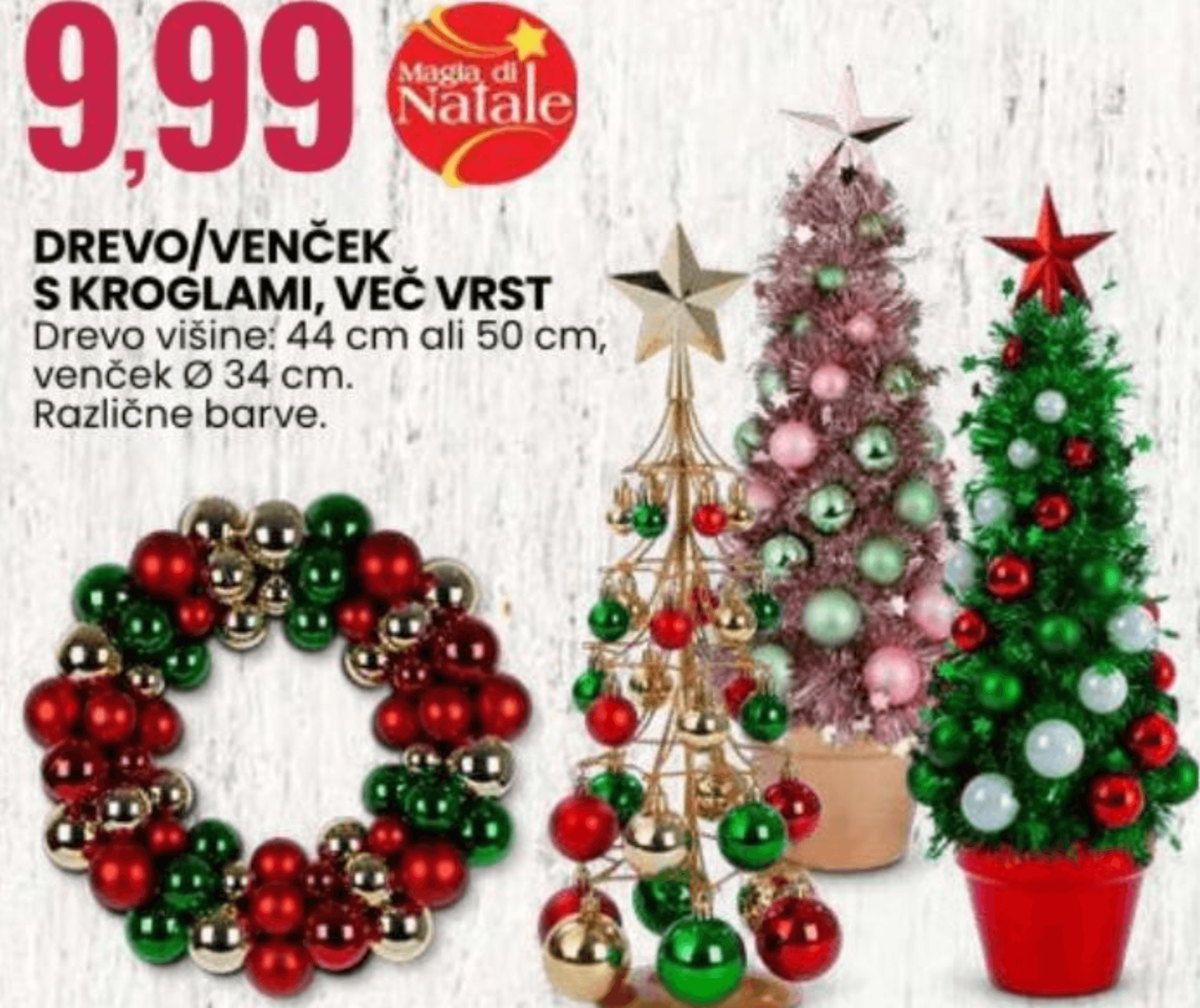 Drevo/venček s kroglami