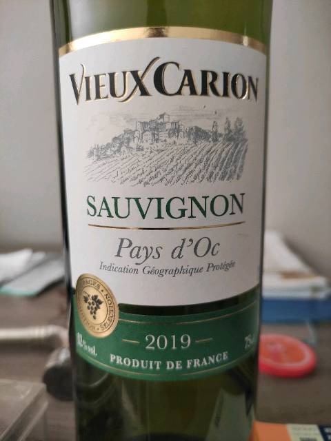 Pays d'Oc Vieux Carion Sauvignon ali Chardonnay 0,75 l