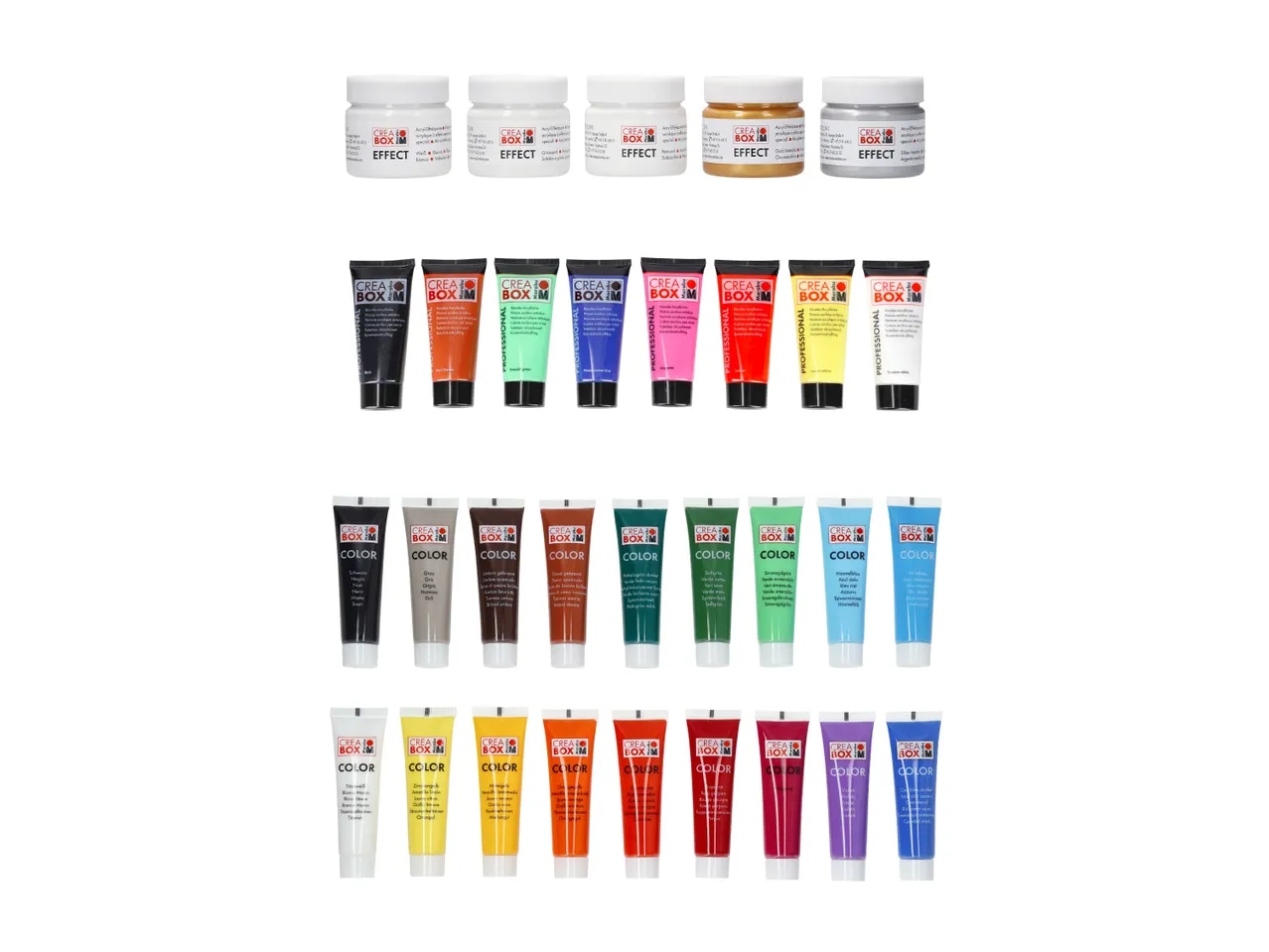 Marabu creabox Izbor akrilnih barv/past