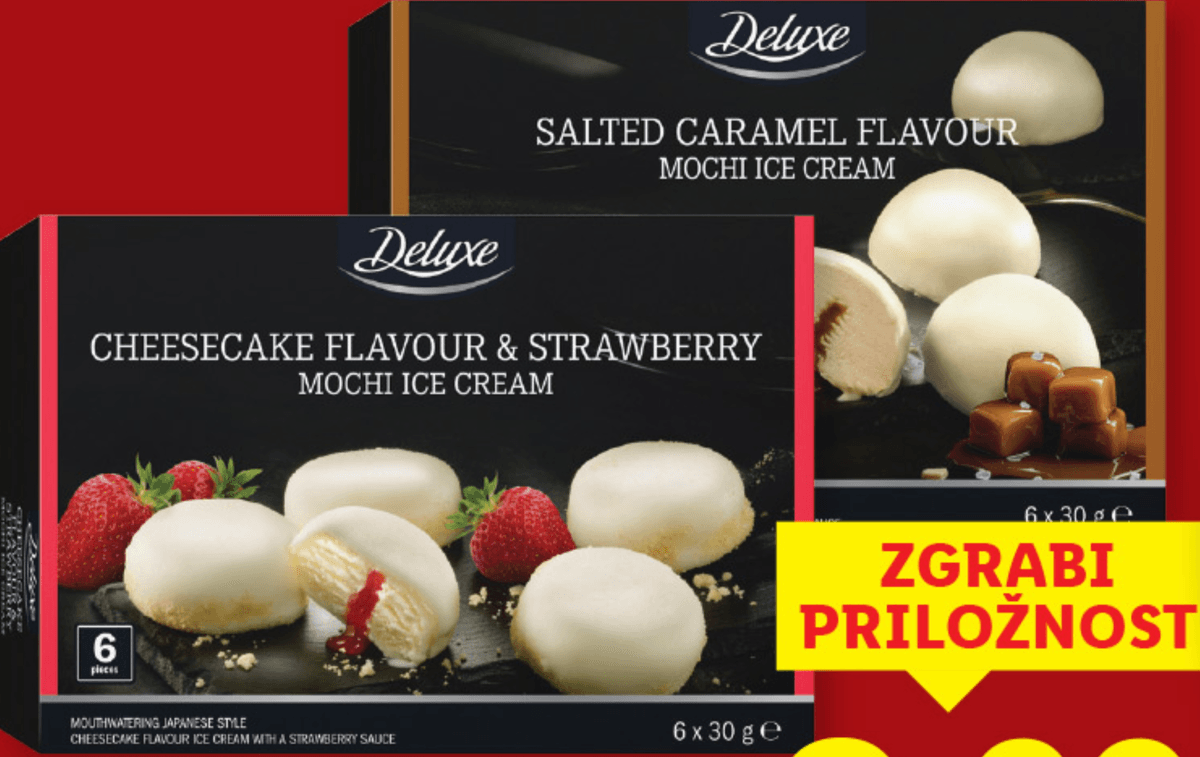 Deluxe Sladoled Mochi 180 g - Akcija v trgovini Lidl