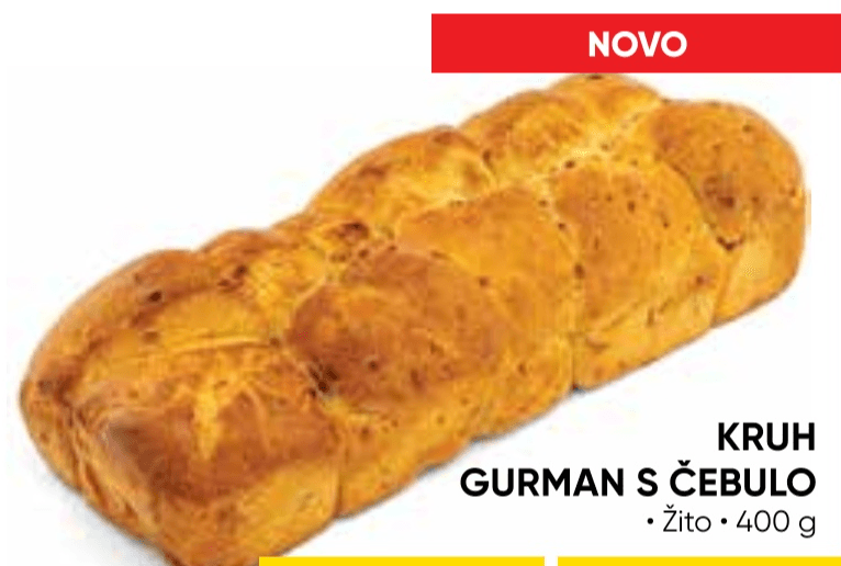 Kruh Gurman s čebulo 400 g - Akcija v trgovini Tuš