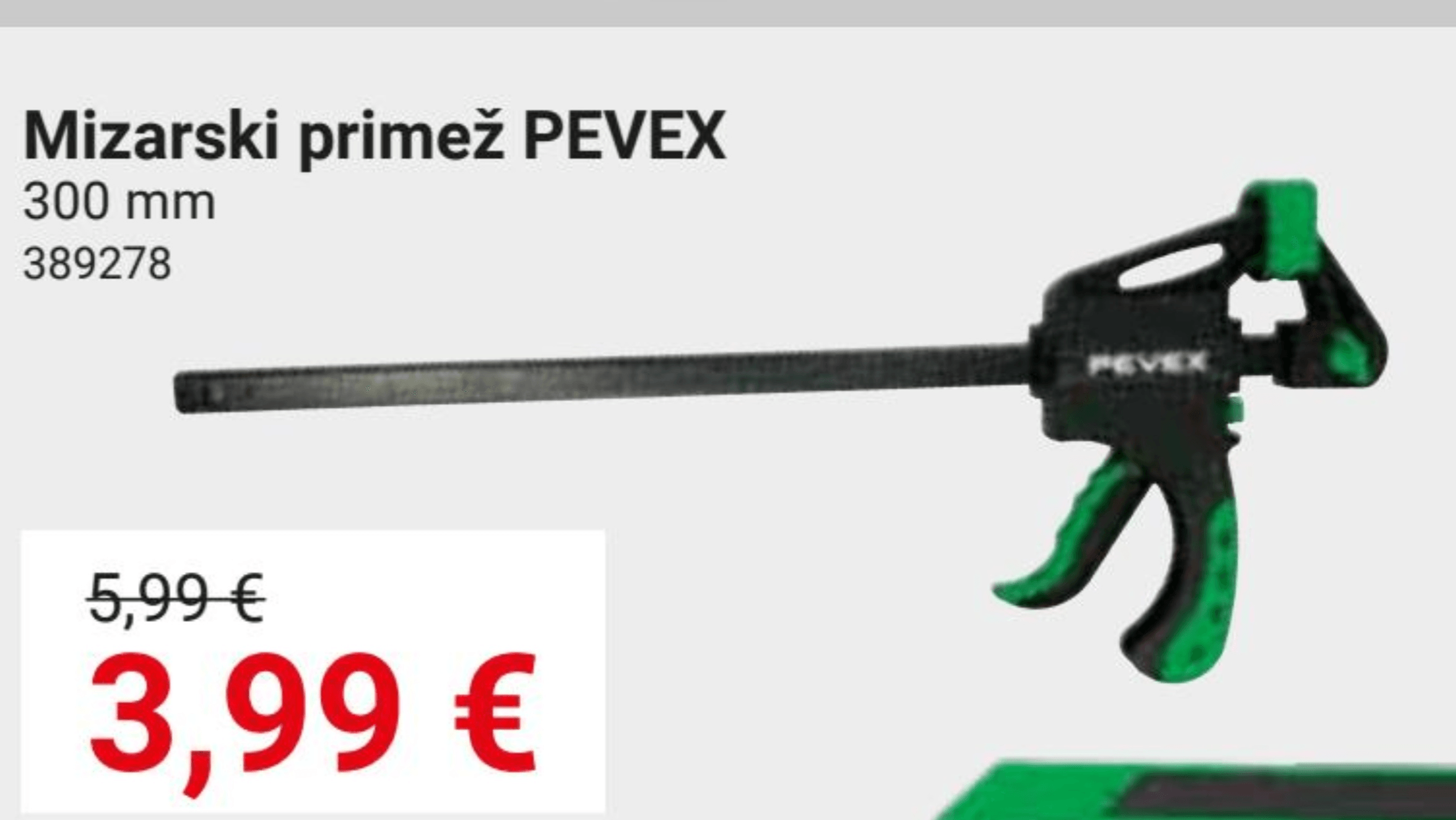 Mizarski primež PEVEX