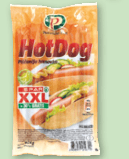 Piščančje hrenovke Hot dog 624 g