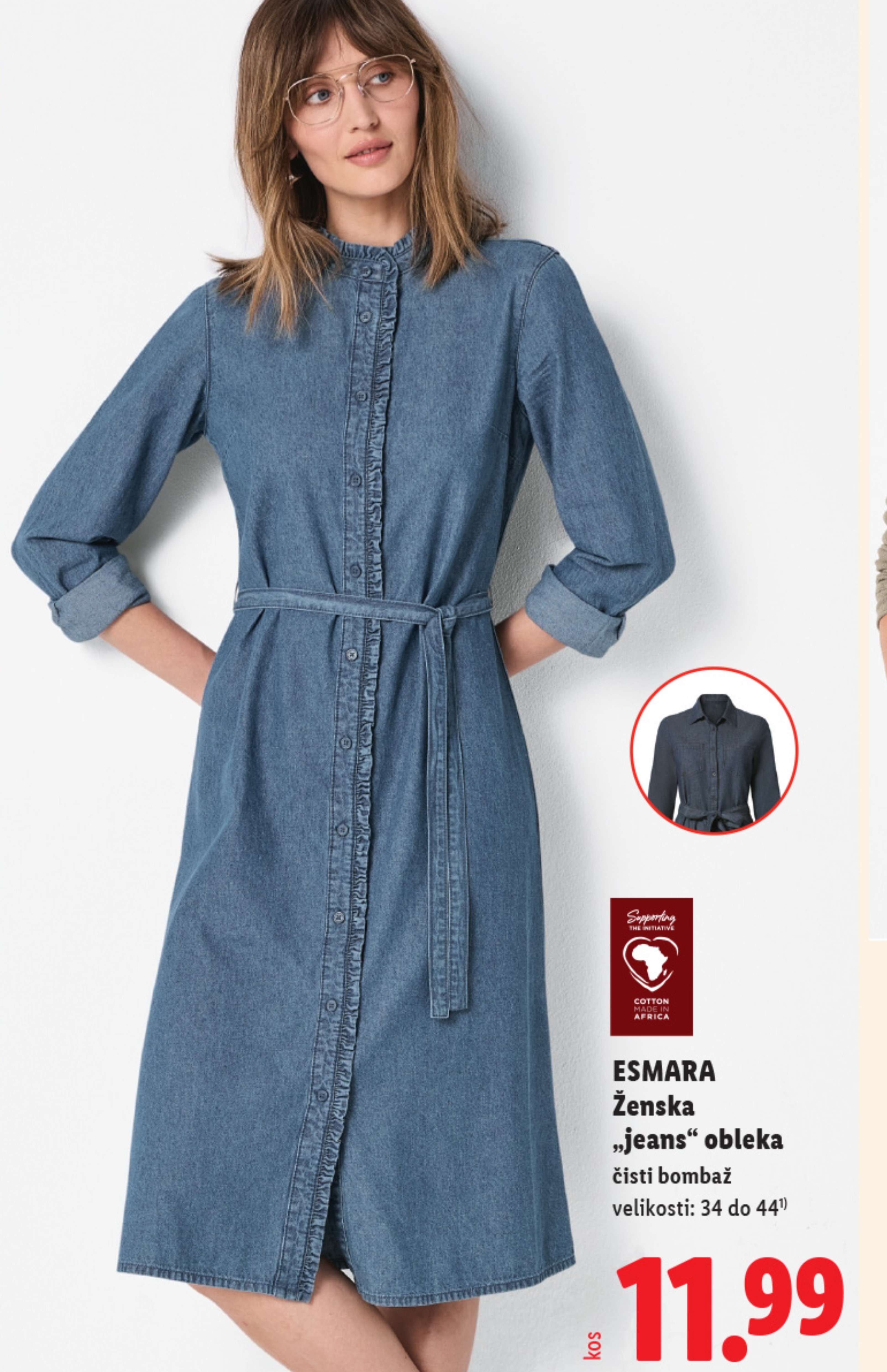 ESMARA Ženska „jeans“ obleka - Akcija v trgovini Lidl