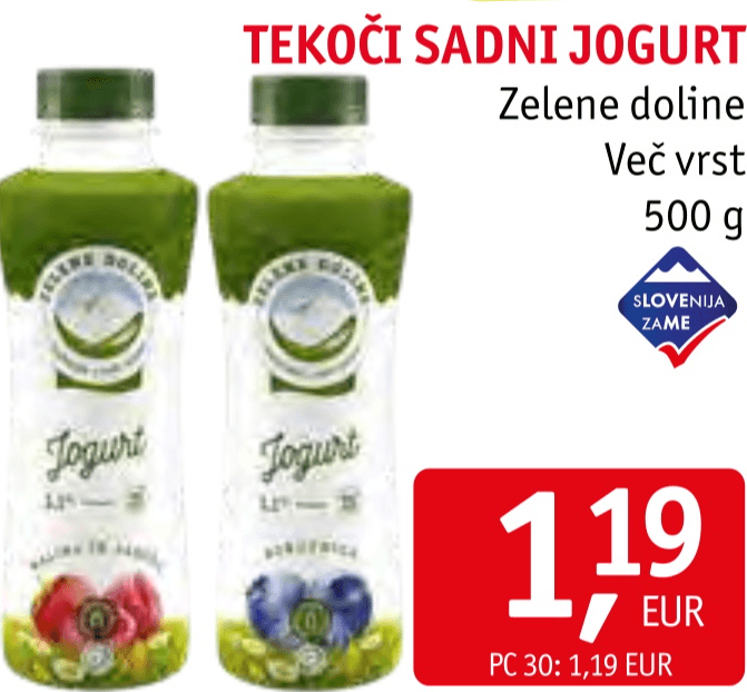 Sadni jogurt 230 g ali 250 g