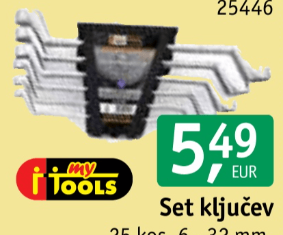 Set ključev 6 kos, 6 - 17 mm