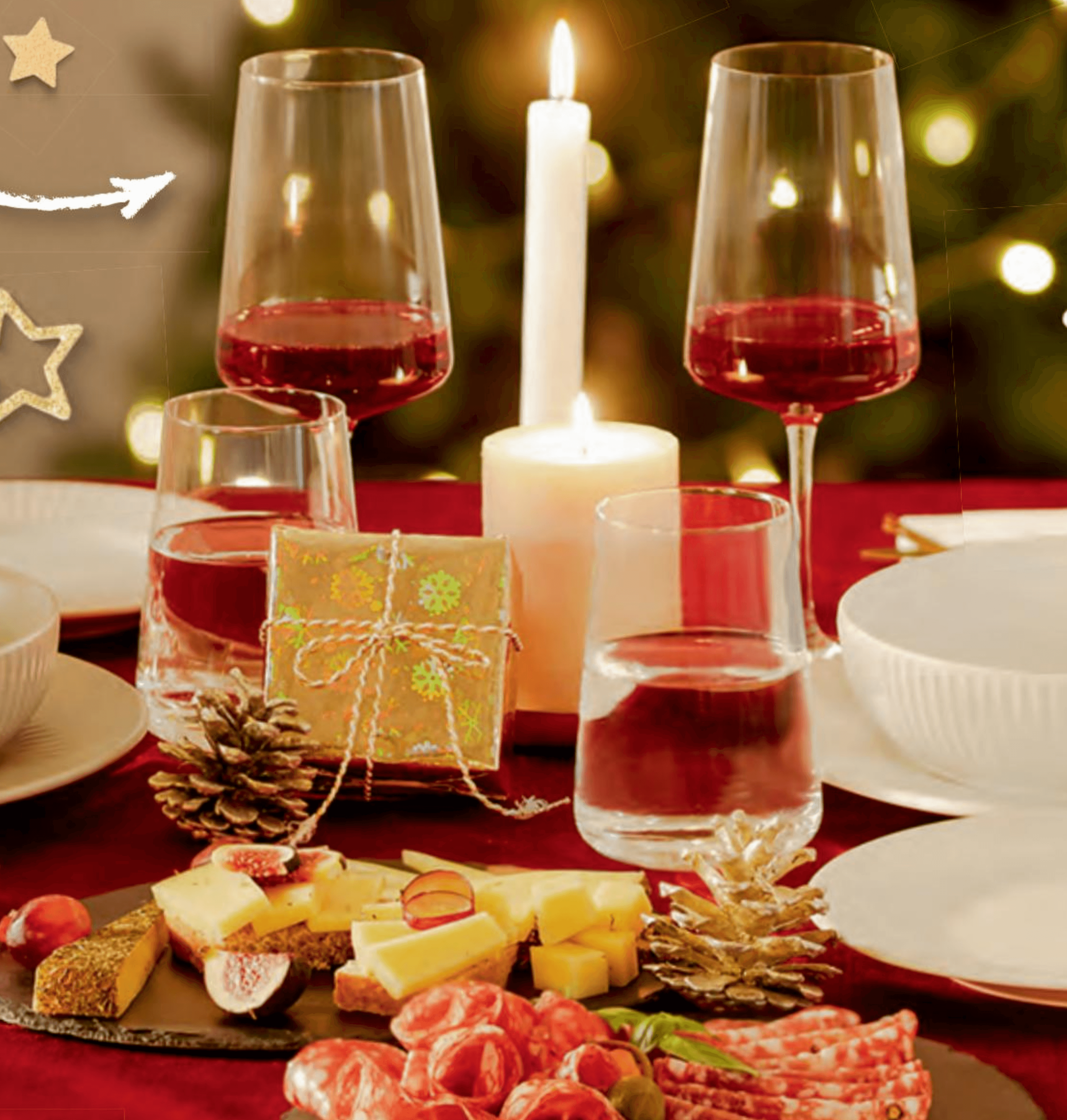 Božični kozarci 6-delni komplet