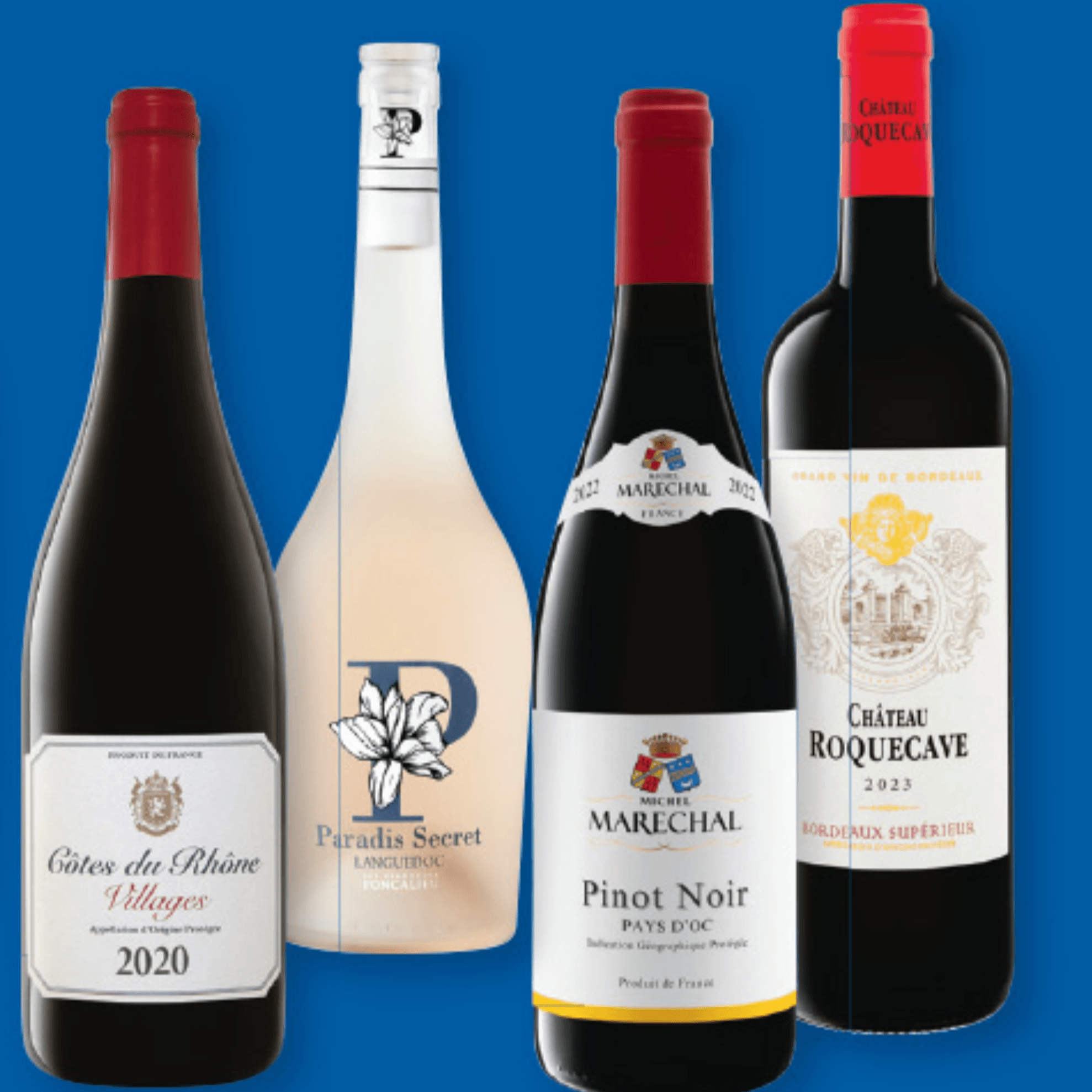 Francoska rdeča/rosé vina - Akcija v trgovini Lidl