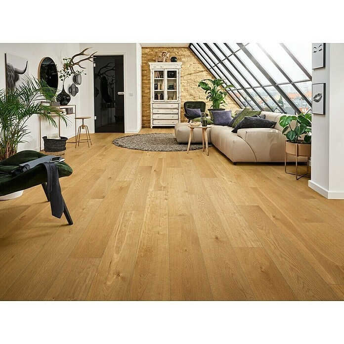 Vinilna talna obloga 'ElementPro' 'Lucky Star' ali 'Creamy Oak' v paketu 1,98 m²